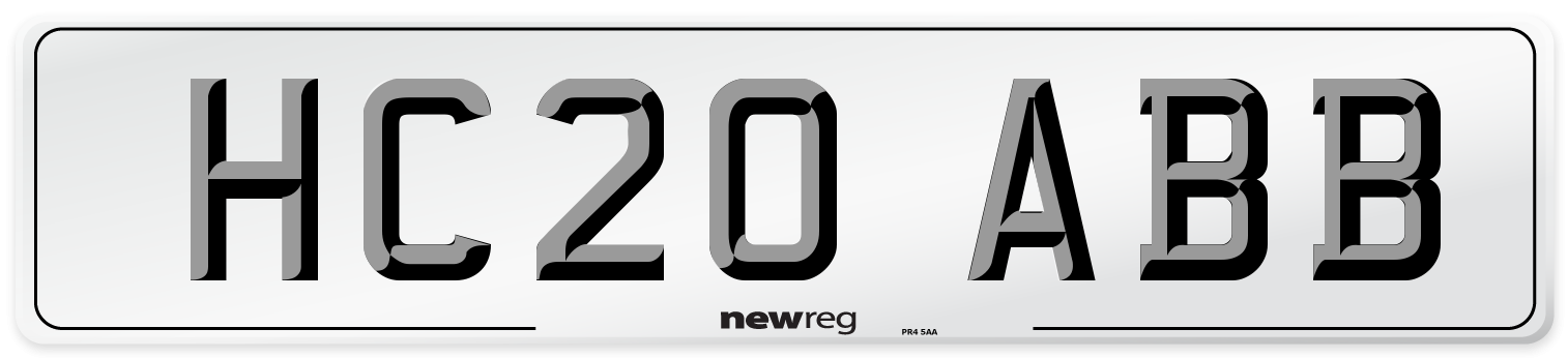 HC20 ABB Number Plate from New Reg